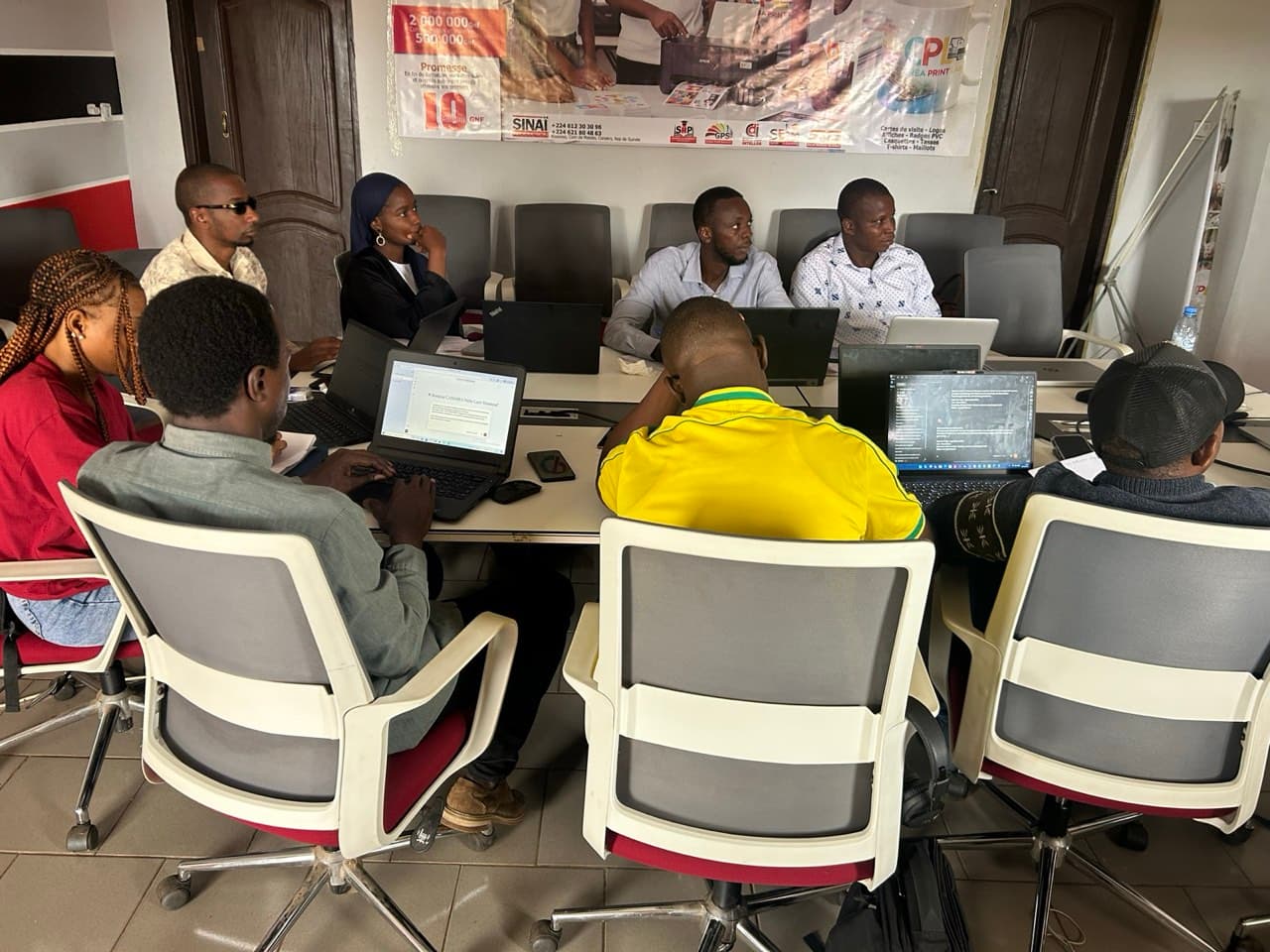 Session de formation IA à Conakry — GuineeInnov' Academy